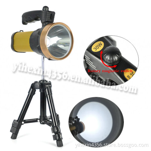 High Power Built in Battery CREE T6 LED Flashlight With Holder And Lanyard